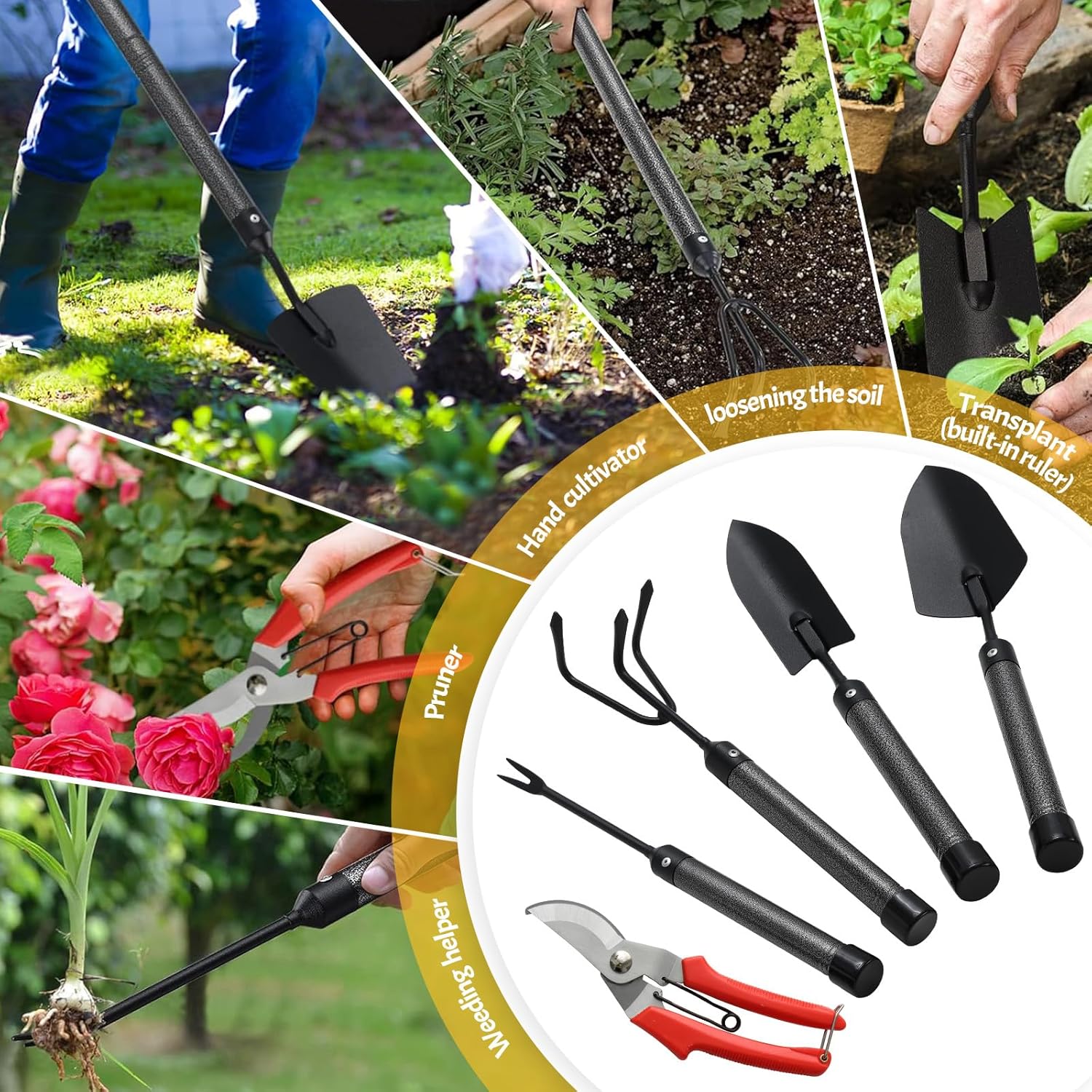 5-Piece Stainless Steel Garden - Plant Parent Gardening Tools avaliação e preço
