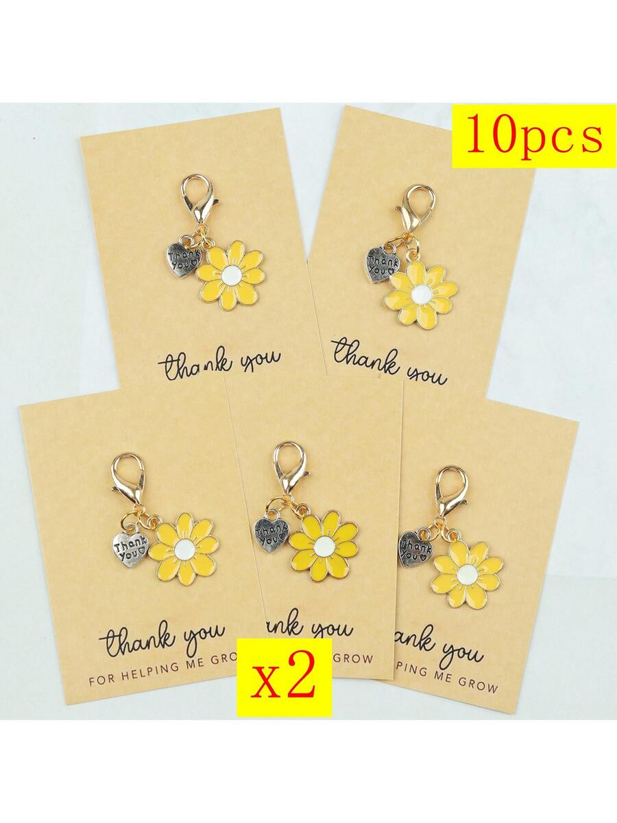 Enamel Daisy Keychains With Th - The Plant Parent avaliação e preço