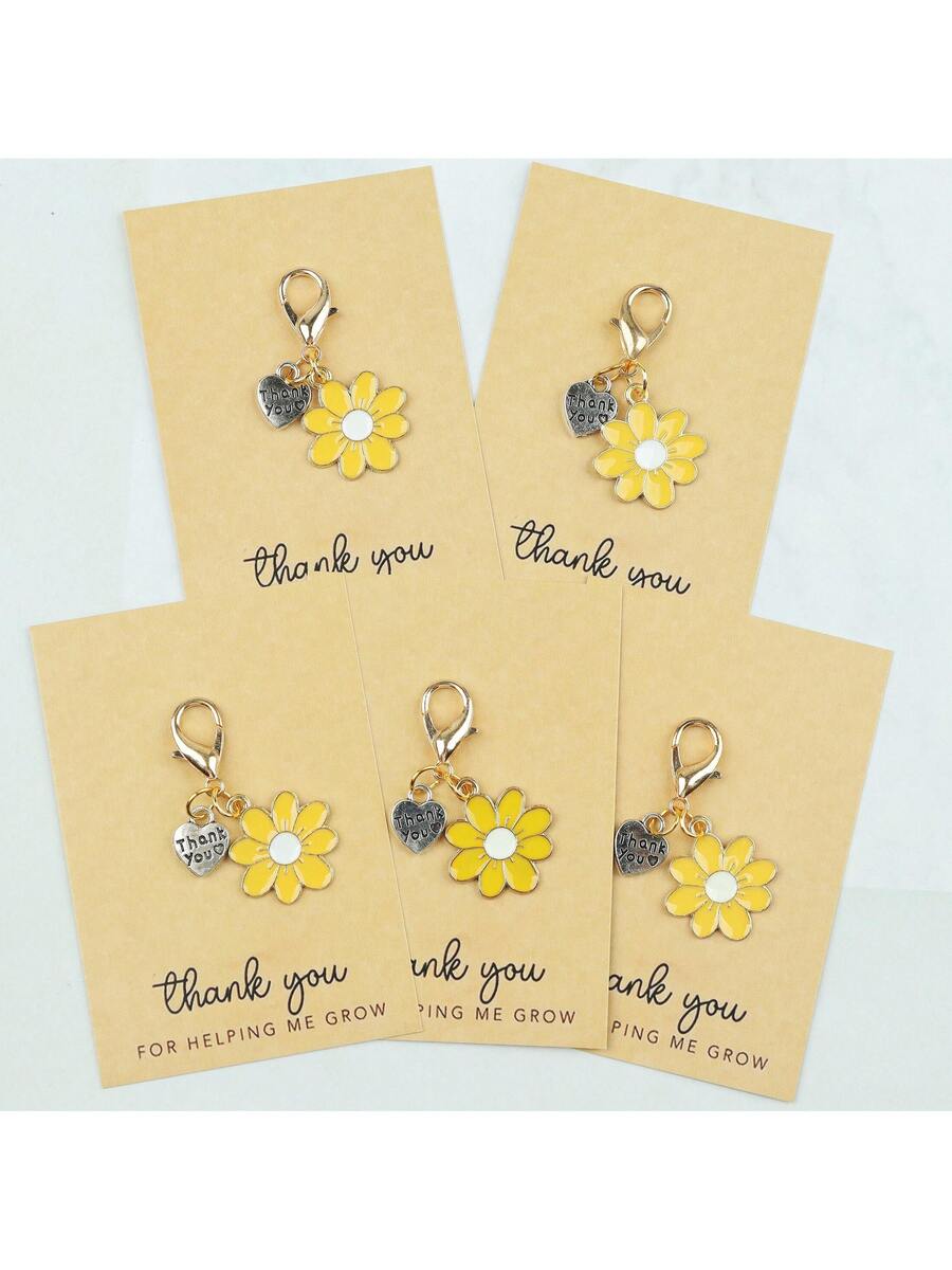 Enamel Daisy Keychains With Th - The Plant Parent avaliação e preço