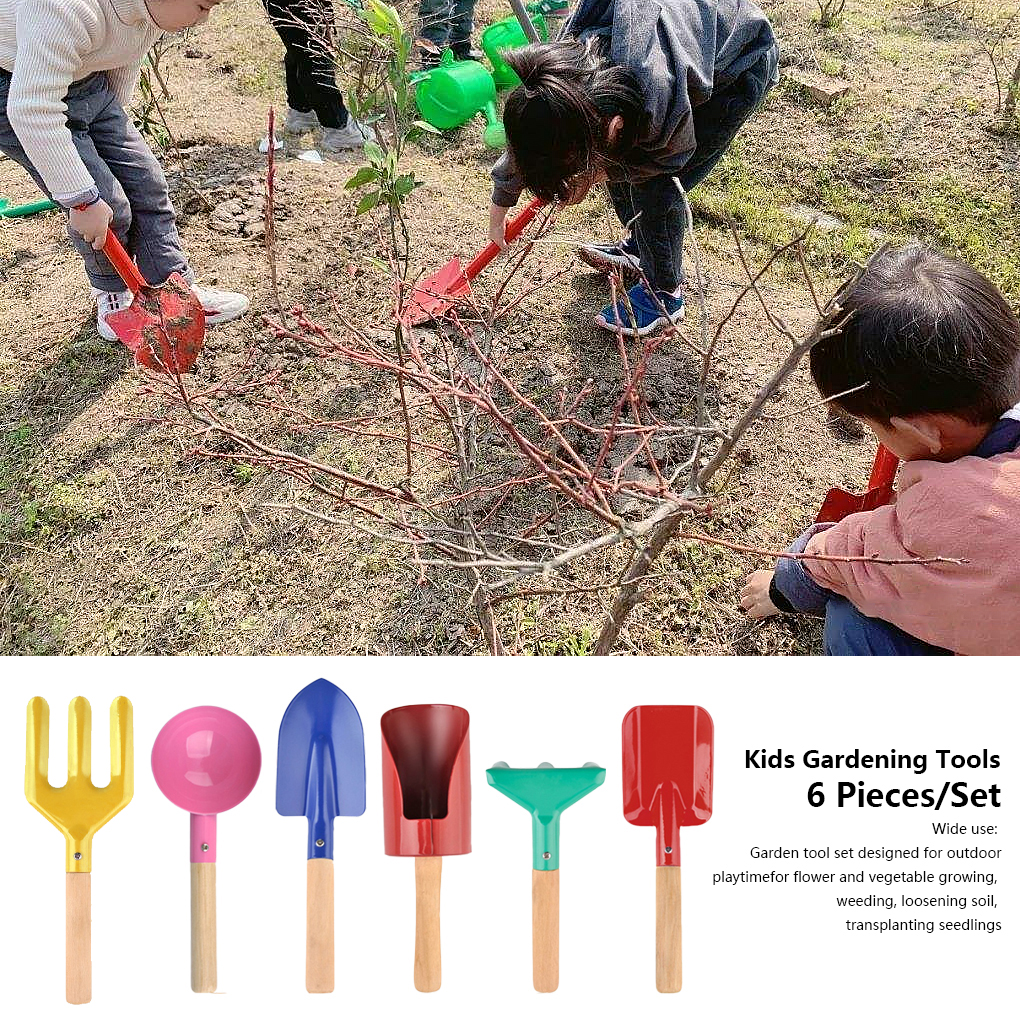 Pack of 6 Kids Gardening Tools - Plant Parent Gardening Tools avaliação e preço